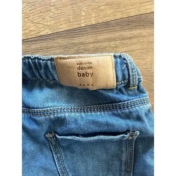 Zara baby jean shorts with lace girls size 2-3 - Picture 6 of 6